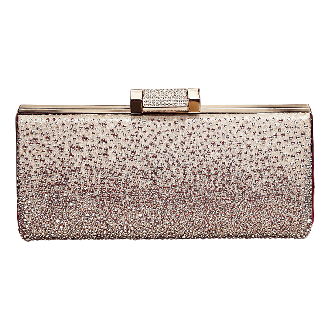 Champagne Crystal Evening Clutch