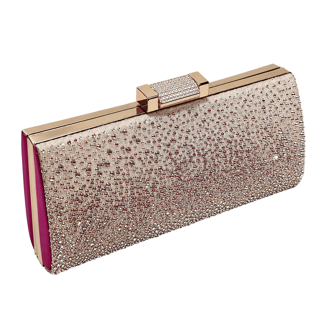 Champagne Crystal Evening Clutch